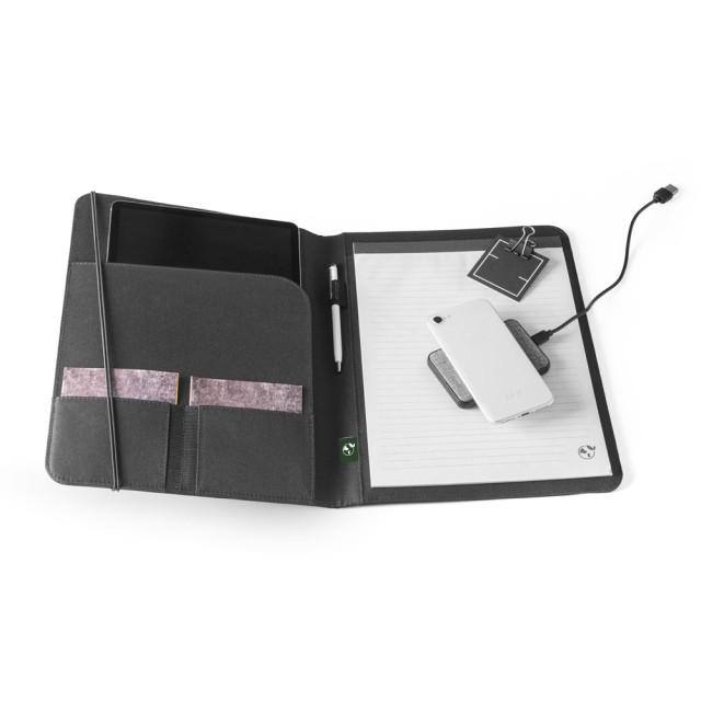 Pasta A4 em Poliéster 100% Reciclado Stigger Personalizado 53580