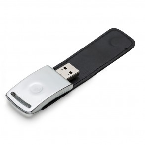 Pen Couro de Couro Personalizado 055-4GB/8GB