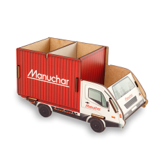 Porta Objetos Caminhão com Container MDF Personalizado