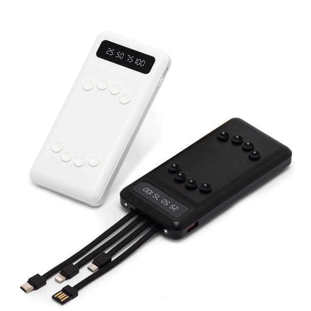Power Bank 10.000mAh com Lanterna e Multissaídas Promocional 08009