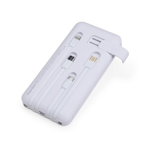 Power Bank 10.000mAh com Lanterna e Multissaídas Personalizado 08219