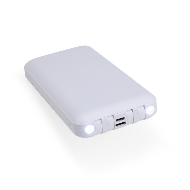 Power Bank 10.000mAh com Lanterna e Multissaídas Personalizado 08219