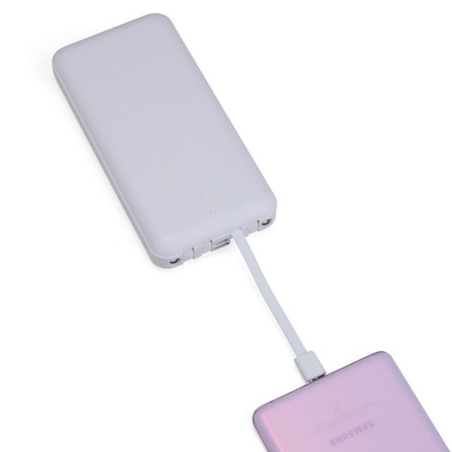 Power Bank 10.000mAh com Lanterna e Multissaídas Personalizado 08219