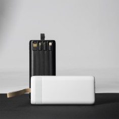 Power Bank 20.000mAh com Lanterna e Multissaídas Personalizado 09001
