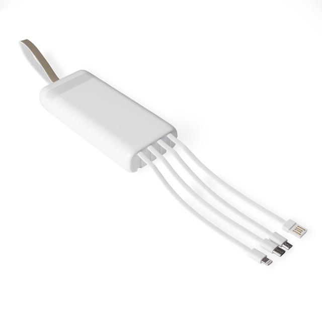 Power Bank 20.000mAh com Lanterna e Multissaídas Personalizado 09001