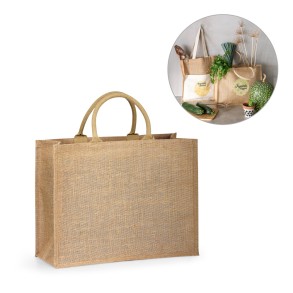 Sacola 100% Juta 43x34x17,5cm Shanti Promocional 92827