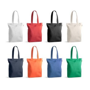 Sacola Algodão e Poliéster Reciclado 38x42x10cm Praga Personalizada 92371