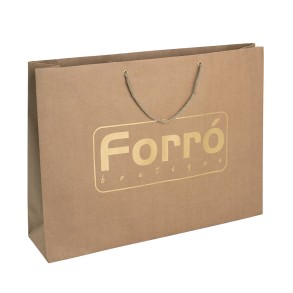 510 - Sacola de Papel Kraft Personalizada de 35x48x12cm