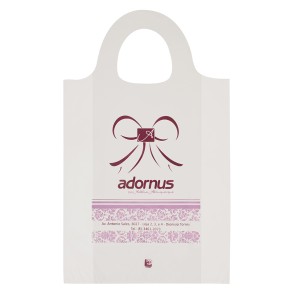 Sacola Plástica Alça Mini Tiracolo Personalizada 30x50cm x 0,10