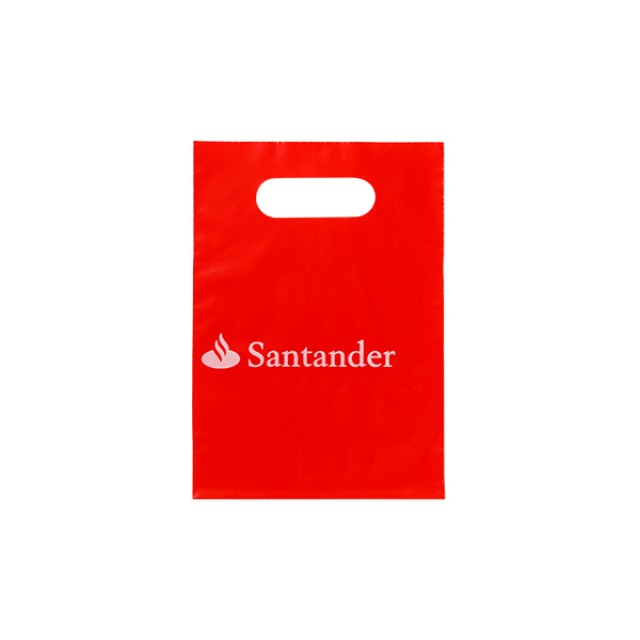 Sacola Plástica Alça Vazada Personalizada 17x24cm x 0,10 