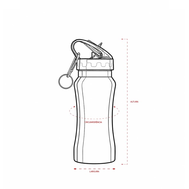 Squeeze de Inox 500ml Personalizado 09188